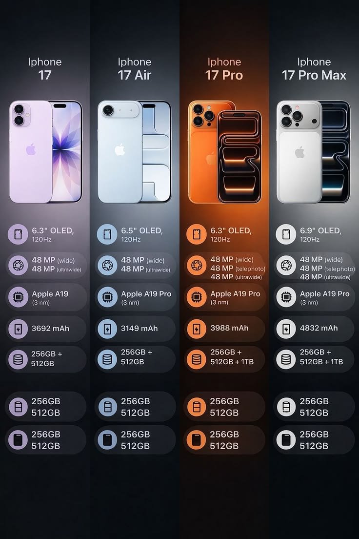 Apple Iphone 17 Lineup