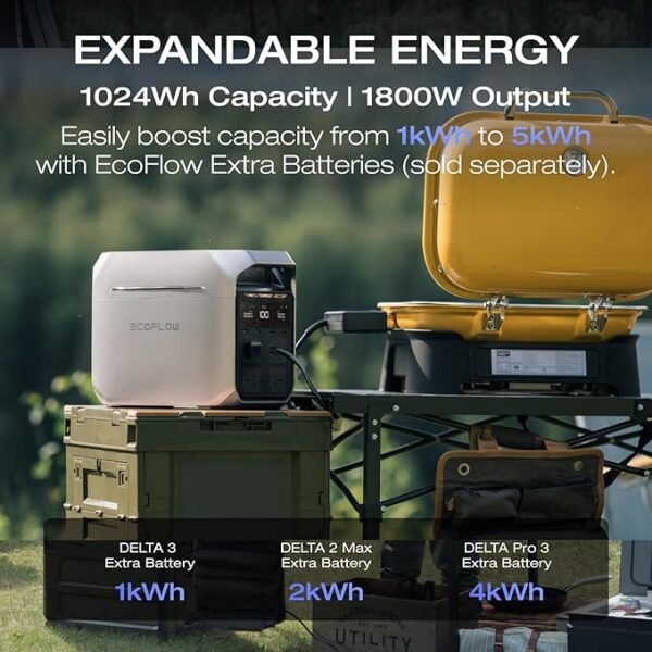 EcoFlow Delta 3 Plus Power Station 1024Wh Lfp 1000W